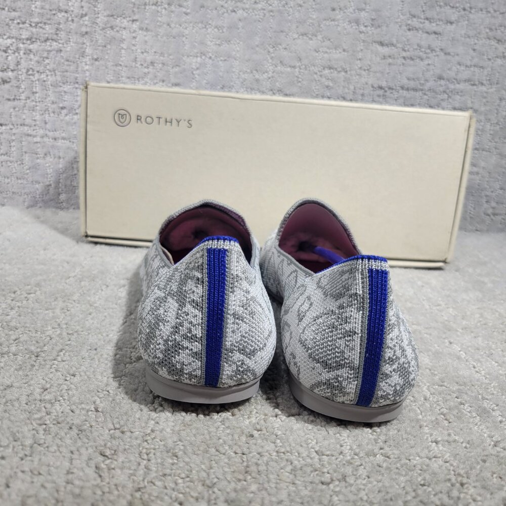 Rothy's The Loafer Ivory Grey Snake Women Size 7, 7.5, 8, 8.5, 9.5, 10, 11, 11.5 - Picture 3 of 11